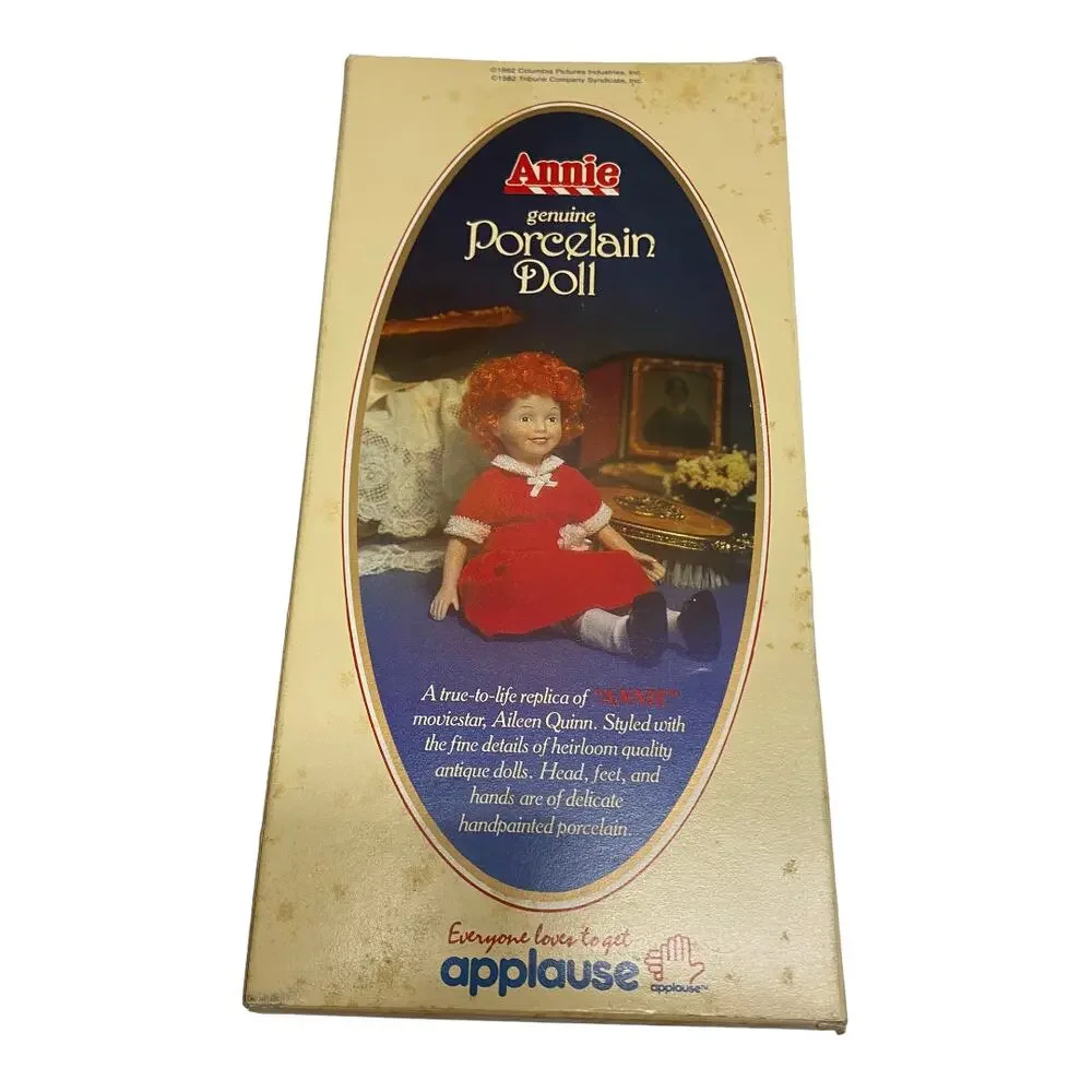 Annie Porcelain Doll of Aileen Quinn Vintage Applause‎ Knickerbocker 1982